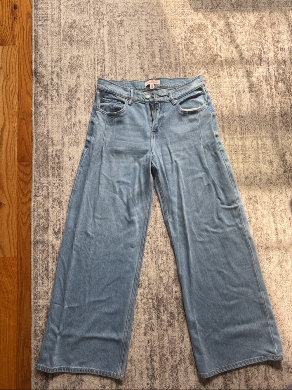 Lucky Brand Light Blue Wide-Leg Jeans